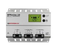 Western CO | Modello WMARINE10 | Regolatore di Carica MPPT 10A 12/24V, Regolatore di Tensione Carica Impianto Fotovoltaico, Circuito Buck-Boost, Display Grafico, Funzione Crepuscolare