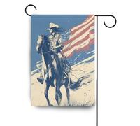 Western Cowboy 4 luglio Independence Day bandiere all'aperto per giardino chritmas banner per decorazione Yard 28x40 double sided