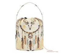 Western Cowboy Acchiappasogni Borse Crochet Portatile Knitting Kit Regalos para tejer