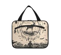 Western Cowboy Dream Catcher Hanging Mens Travel Bag Toiletry con gancio, Accessori di design Trucco Cosmetico Borsa per mamma Viajero para Mujer L