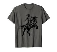 Western Cowboy Howdy Rodeo Southern Vintage Uomo e Donna Maglietta