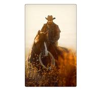 Western Cowboy Notebook / Journal: PICKING UP THE TRAIL! COVER | Handy 6x9" Size | 150 Lined Pages (Neat 8mm Spacing) | Durable Hardcover | ... on Faithful Horse Riding Cross-Country.