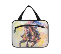 Western Cowboy Wild West Borsa da viaggio con gancio, organizer cosmetico espandibile di design per accessori da viaggio per donne zaino in spalla estuche de maquillaje para Mujer L