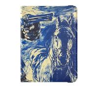 Western Cowboy Wild West - Custodia in pelle per passaporto e tessere, leggera, Cowboy occidentale Selvaggio West, 1 size
