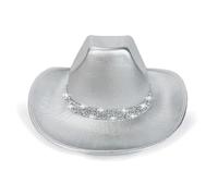 Western Cowgirl Hat Felt Costume | Cappello Da Discoteca Glitter Per Cosplay, Gioco Di Ruolo, Halloween, Prestazioni, Spettacoli Di Scena | Accessorio Per Festa A Teatro Occidentale Per Le Donne