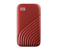 WD My Passport SSD, 2TB SSD Esterno, SSD portatile con tecnologia NVMe, USB-C, con velocità di lettura fino a 1050 MB/s, 1000 MBs in scrittura, funziona con PC, Xbox e Playstation, Rosso