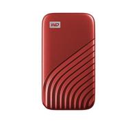 WD My Passport SSD, 2TB SSD Esterno, SSD portatile con tecnologia NVMe, USB-C, con velocità di lettura fino a 1050 MB/s, 1000 MBs in scrittura, funziona con PC, Xbox e Playstation, Rosso