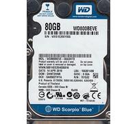 Western Digital Scorpio Blue 80 GB 8 MB 5400RPM WD800BEVE ATA100 notebook hard drive 6,3 cm