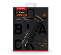 WDS200T2XHE - SSD NVME WD_BLACK SN850X, 2 TB, HEATSINK, M.2