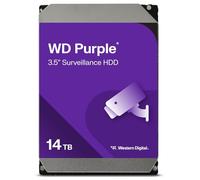 Western Digital WD140PURZ WD Purple Hard Disk per Videosorveglianza con Tecnologia Allframe 4K 3.5 Pollici SATA 6 GB/s 360TB/Anno, 512 MB Cache 7200 RPM, 14 TB