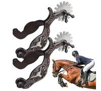 Western - Forniture Per Sport Equestri | Sperone Da Cowboy In Metallo Resistente Per Equitazione, Spettacolo, Salto, Lavoro Nel Ranch, Attrezzatura Da Equitazione Per Allenamento Equestre, Cav
