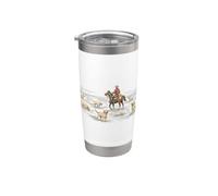 Western Labrador Retriever Graphic Cowboy Lab Dogs Bicchiere termico in acciaio inox doppia parete