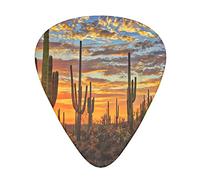 Western Landscape Sunset In Sonoran Desert - Plettri per chitarra per chitarra elettrica per basso (12 conteggi)