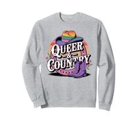 Western LGBTQ Queer e Country Rainbow Pride Felpa