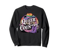 Western LGBTQ Queer e Country Rainbow Pride Felpa