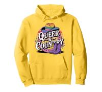 Western LGBTQ Queer e Country Rainbow Pride Felpa con Cappuccio