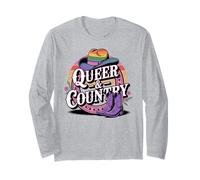 Western LGBTQ Queer e Country Rainbow Pride Maglia a Manica