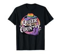 Western LGBTQ Queer e Country Rainbow Pride Maglietta