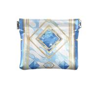Western Magic Blue Gem - Portamonete da donna, in pelle, comodo, per il trucco, Gemma blu magica occidentale, 1 size
