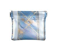 Western Magic Blue Gem PU Leather Change Purse Portable Change Holder Card Organizer per uomo donna viaggio, Gemma blu magica occidentale, 1 size