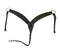 Western Pettorale Cavallo Cordame Western Ranch Pleasure Nero Cestino Tooled