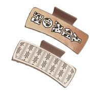 Western Print Hair Clips | Square Hair Fixed Claw Clip | Cowboy Design Hair Clips | Strong Hold Jaw Clips | Classic Hair Claw Clips Stylish Western Print Design For Datings, Night Out, Daily Use