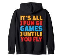 Western Rider It´s All Fun & Game Until You Fly Cowgirl Felpa con Cappuccio