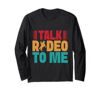Western Rider Talk Rodeo To Me Cowgirl Rodeo Maglia a Manica
