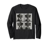 Western Schnauzer Divertente Cowboy Cani Carini Cuccioli Animali Domestici Umorismo Maglia a Manica
