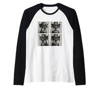Western Schnauzer Divertente Cowboy Cani Carini Cuccioli Animali Domestici Umorismo Maglia con Maniche Raglan