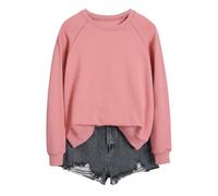 Western Solid Felpe per le Donne Y2K Autunno Loose Fit Abiti Carino Plus Size Top Soft Fashion Trendy Ladies Felpe Anime Pullover Felpe 2025 Workou Cool Comfort, rosa, M