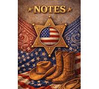 Western Style Notebook: Rustic Cowboy & Americana Inspired Lined Notebook for Notes, Journaling, Work, and Everyday Writing A4 100 Pages