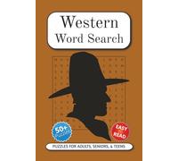 Western Word Search Puzzle Book: Easy to Read Print about Cowboys, Horses, and More | 6x9 inches, 110 pages | 50+ Puzzles … Gift for Vacations, Holidays and Free Times