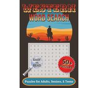Western Word Search Puzzle Book: Word Searches with Easy to Read Print about Cowboys, the West, the American Frontier, and More | 6x9 inches, 110 ... for Vacations, Holidays, and Relaxing