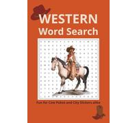 Western Word Search: Word Search Puzzles with Easy to Read Print about Western, Cowboy, Rodeo and more | 6x9 inches, 110 pages | 50+ Puzzles _Gift for Vacation, Holidays and Relaxation