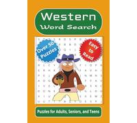 Western Word Search: Word searches with easy to read print about westerns, horses, cowboys, and more