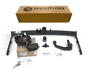 Westfalia Gancio Traino Rimovibile per Skoda Fabia 3 Combi, 01/2015-09/2021 e hatchback, 11/2014-05/2021, Viene Con un Westfalia Kit Cablaggio a 13 Pin