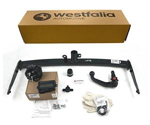Westfalia Gancio Traino Rimovibile per VW Passat Berlina/Variant, da 11/14, Skoda Superb, 03/15-, VW Arteon Shooting Brake, 06/20-, Con un Kit Elettrico Westfalia Specifico per il Veicolo a 13 Pin