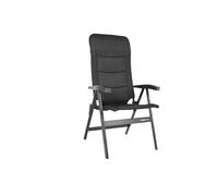 Westfield Noblesse Deluxe & Grande Sedia da campeggio pieghevole per esterni, ergonomica, con cuscino, 100% poliestere, marrone scuro, 63-66 x 125-129 x 68 cm, 4,8-5,1 kg, tubo ovale in alluminio