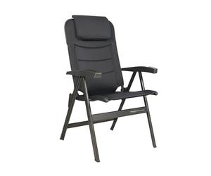 Westfield Outdoors Noblesse Ergofit CG - Sedia Pieghevole Imbottita Regolabile, Poliestere, Grigio Scuro, 68 x 63 x 120 cm, Struttura DuraLite 5,5 kg