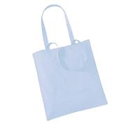 Westford Mill 100% cotone Sacchetto - signore Shopping Riutilizzabile Sacchetto - Blu pastello