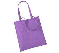 Westford Mill 100% cotone Sacchetto - signore Shopping Riutilizzabile Sacchetto - Viola