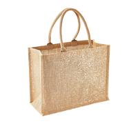 Westford Mill - Borsa in iuta con glitter (Confezione da 2) (RW6988)