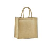 Westford Mill - Natural starched jute mini gift bag - Natural - One size