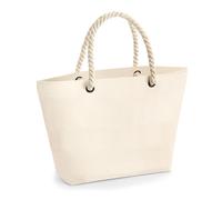 Westford Mill Nautical Beach Bag (W680) - Style Striped Ladies Carry HandBag