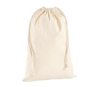 Westford Mill Premium cotone Sacchetto - Viaggio Quotidiano Accessorio Sacchetto - Naturale (L)