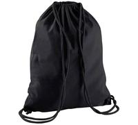 Westford Mill Unisex cotone Gymsac - Accessorio Conservazione Borsone Palestra - Nero/Nero