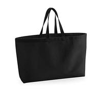 Westford Mill W696 Oversized Canvas Tote Bag - Black