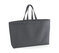 Westford Mill W696 Oversized Canvas Tote Bag - Graphite Grey