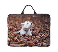 Westie Bokeh West Highland White Terrier Cani, Custodia per laptop da 14 pollici, borsa per notebook, custodia per laptop, valigetta con maniglia